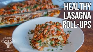 Healthy Lasagna Rollups / Rollos de Lasaña