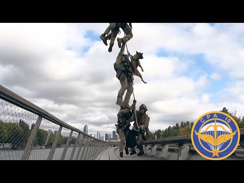 Commando Parachutists (GCP) of the French Air Force doing anti-terrorist training with The R.A.I.D.