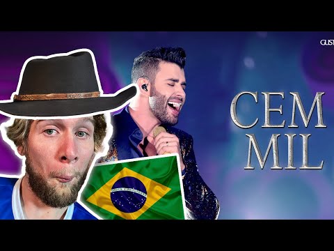 AMERICANO REAGINDO A SERTANEJO PELA PRIMEIRA VEZ - GUSTTAVO LIMA - CEM MIL [REACT]