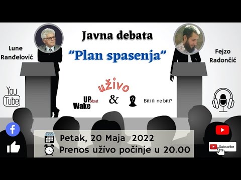 DEBATA O PLANU SPASENJA!  Lune Ranđelović i Fejzo Radončić