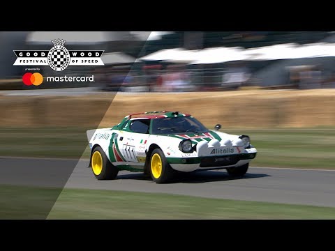 Stunning Lancia Stratos hurled up Goodwood hill