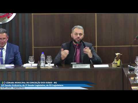 Reunião da 22ª Sessão Ordinária, da 2ª Sessão Legislativa, da XX Legislatura.