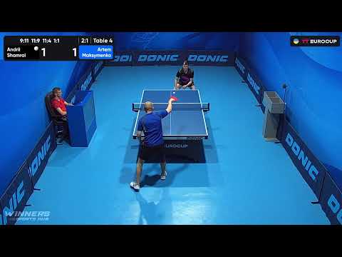 20:05 Andrii Shamrai - Artem Maksymenko 21.07.2023 TT Euro.Cup Ukraine Star. Table 4