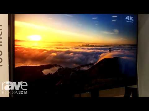 CEDIA 2016: Sony Demos XBR-75Z9D 100" Class 4K HDR Ultra HD TV