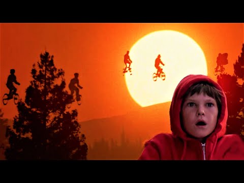 E.T. L' Extra Terrestre - La Fuga e il Volo con le Bici (HD)