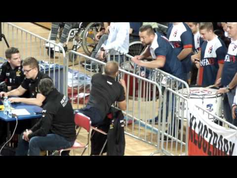 zachowanie kibicow na meczu ZAKSA Kędzierzyn Kozle - Skra Belchatow