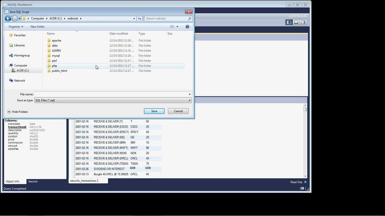 MySQL Querying Data -  Lesson 1, Part 2 - How To Write a Basic SQL Select Statement