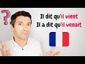 Le DISCOURS INDIRECT au passé | Grammaire française avec exercices!