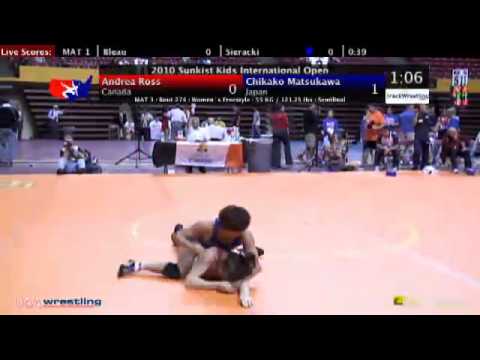 Sunkist Open - Women's Freestyle - 55kg Semifinals - Andrea Ross vs. Chihako Matsukawa