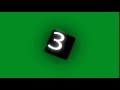 Countdown 5 4 3 2 1 Green Screen