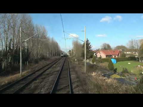 Train cab ride; Emmerich am Rhein-Waardenburg (20250216)