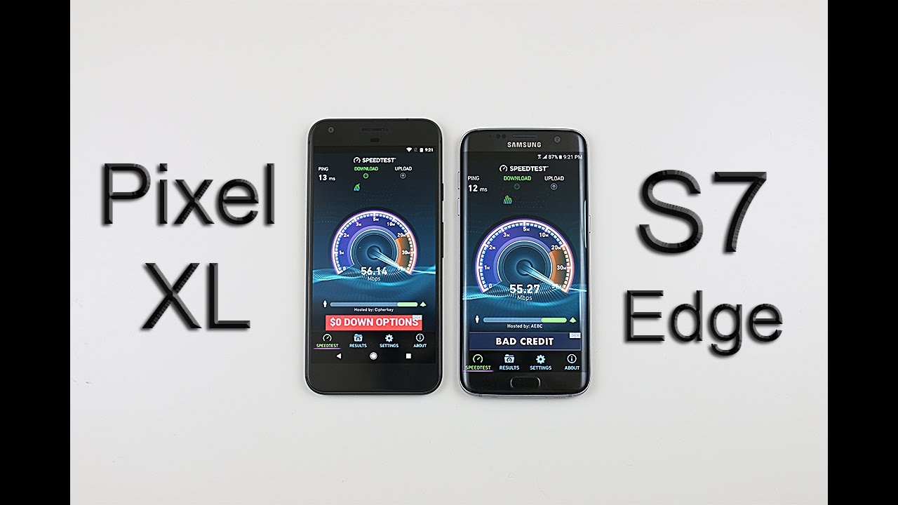 Google Pixel XL vs Samsung Galaxy S7 Edge - Speed/Battery/Multitasking/Benchmark/Heat Test!