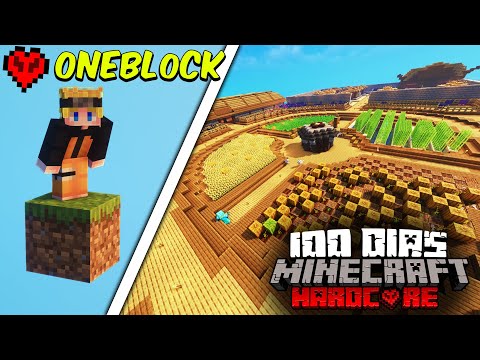 Naruplay - I survived 100 days on a Block in Minecraft Hardcore... This is what happened