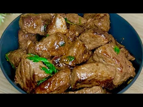 How to make garlic butter steak bites |Easy yet delicious garlic butter steak bites