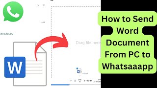 How to send Word Document to Whatsapp from PC | Word Doc from PC to Whatsapp