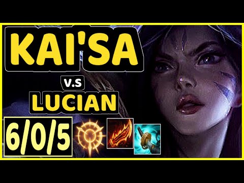 ATTILA (KAI'SA) vs LUCIAN - 6/0/5 KDA BOTTOM ADC GAMEPLAY - EUW Ranked GRANDMASTER