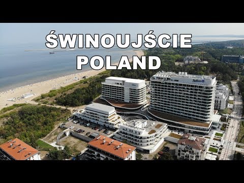 Świnoujście 4K z lotu ptaka. Swinemünde