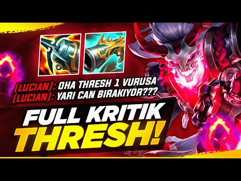 FULL KRİTİK THRESH!! | BÖYLE BİR HASAR YOK!! (1 VURUŞ YARI CAN) | Emre Bey