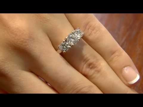 TR1050 2ct Three Stone Diamond Engagement Ring