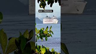 MSC PREZIOSA cruzeiro 01/03/26 navio Santos Argentina Uruguai @cruzeiros2025 #maior #drone #shorts