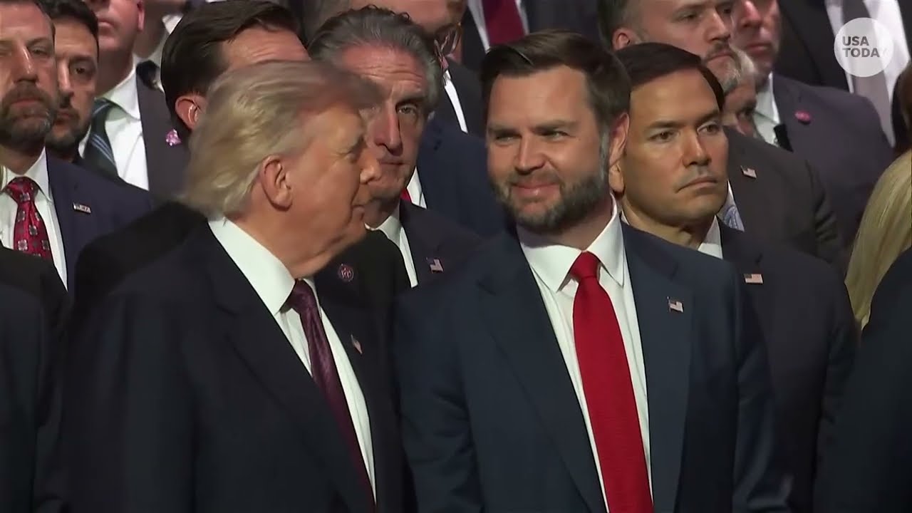 See Donald Trump, JD Vance arrive to Lindsey Graham's funeral service in the US Capitol