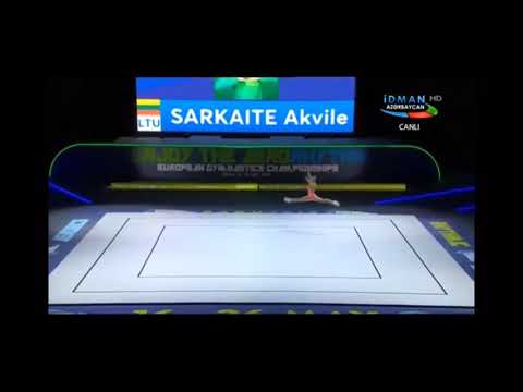 SARKAITE Akvile (LTU) - SENIORS IW Aerobic Gymnastics European Championships 2019