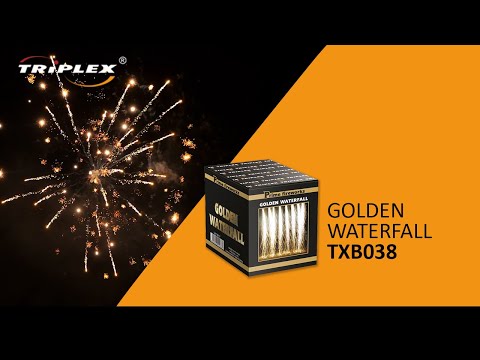 FAJERWERKI TXB038 16S 1'' BATERIA GOLDEN WATERFALL F2 TRIPLEX FIREWORKS