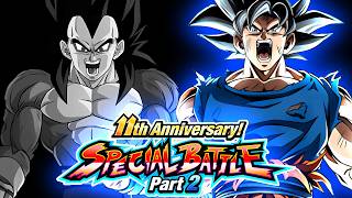 PURE SAIYANS CATEGORY vs 11th Anniversary Special Battle Part 2 Stage 2 No Items | DBZ Dokkan Battle
