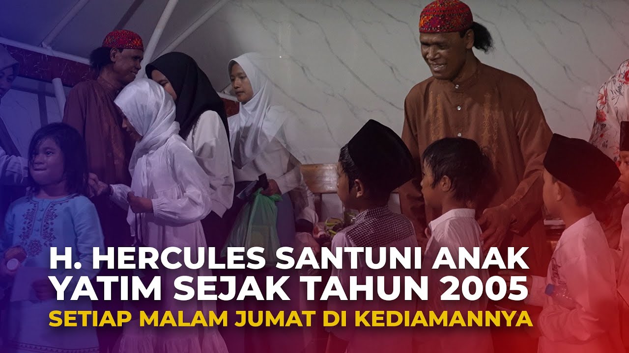 LUAR BIASA, H. Hercules Santuni Anak Yatim Sejak Tahun 2005