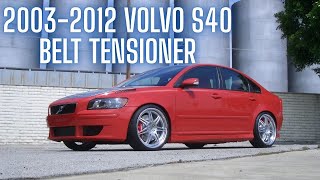 How to replace belt tensioner 08 Volvo S40 #Mechanic