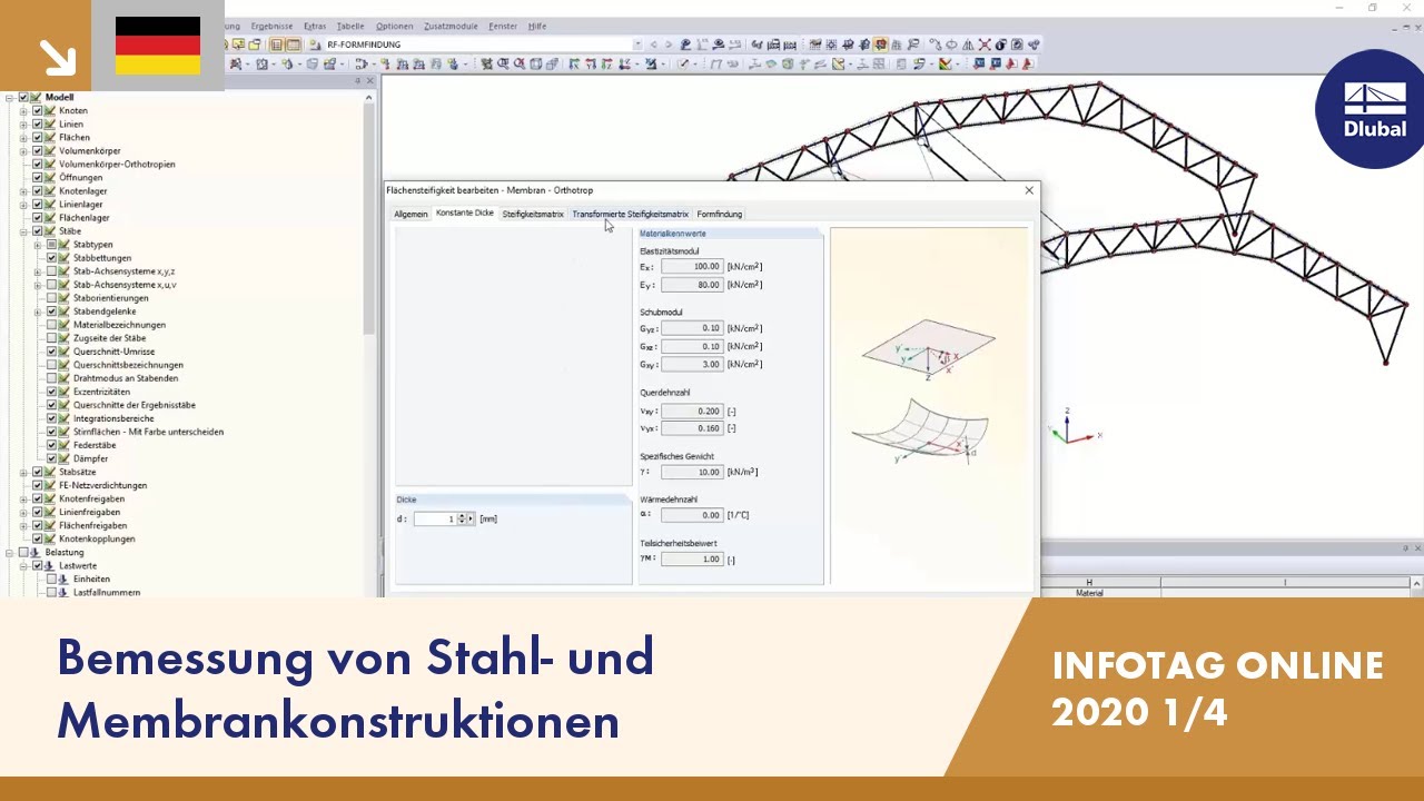 Bemessung von Stahl- und Membrankonstruktionen | RFEM | Infotag Online | 16.09.2020 | 1/4