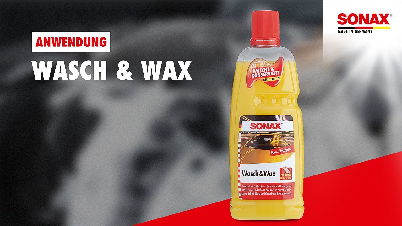 Video: Sonax Wasch+Wax Autoshampoo mit Wax Video: Sonax Wasch+Wax Autoshampoo mit Wax