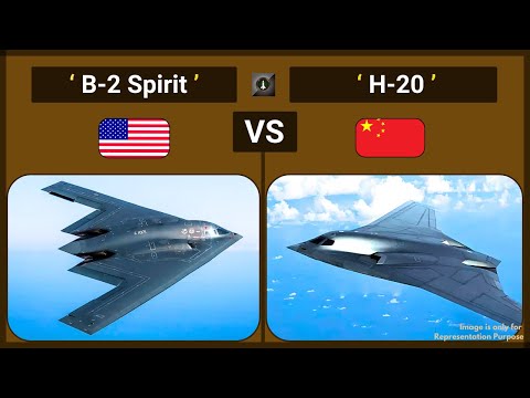 USA's B-2 Spirit vs China's H-20 Stealth Bombers