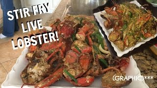EASY Asian Stir Fry Lobster Recipe! (Lao Ginger Sauce) | @DymondSisa