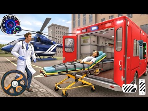 Real Police Van Ambulance Rescue Driving Simulator 911 US Emergency Van Game 2026 Android Gameplay