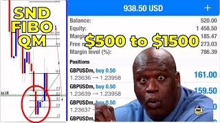 Download lagu $500 to $1,500 in two trade using Ahmad Danial QM   Fibo entry   SND teknik @Danialfx mp3