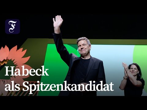 Parteitag der Grünen: Habeck mit 96,5 Prozent Zustimmung zum Kanzlerkandidaten gewählt