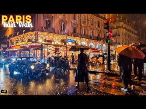 24 December 2025 – Rainy Winter Walk in Paris 🌧️ | Secret Streets & Magical Atmosphere | 4K HDR