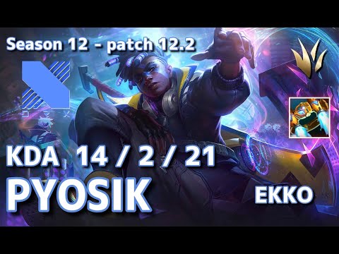 【KRサーバー/GM】DRX Pyosik エコー(Ekko) VS リーシン(Leesin) JG - Patch12.2 KR Ranked【LoL】