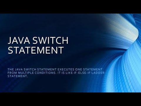 Switch Statement In Java Hindi Decision Making Statement In Java