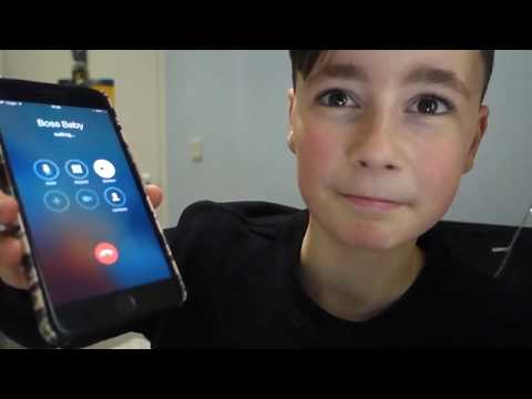 CALLING THE BOSS BABY! **HE ANSWERED OMG**