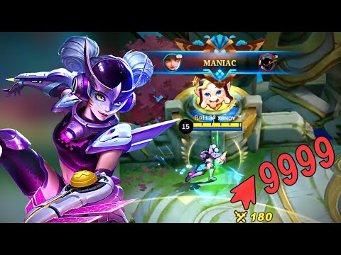 WANWAN 9999💢 DAMAGE GIVEN🔥 | MOBILE LEGENDS WANWAN GAMEPLAY