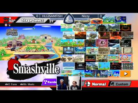 Sm4sh@Mines 50 - HLG|SAMFISH (Villager) Vs. Nizzy (Marth) - Winners Quarterfinals