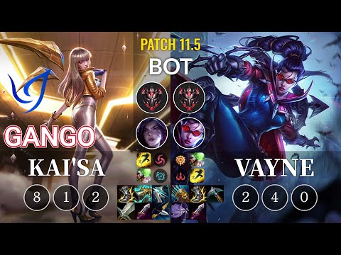 CGA Gango Kai'Sa vs Vayne Bot - KR Patch 11.5
