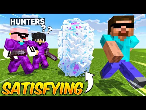I Escaped Hunters Using SATISFYING Traps in Minecraft!