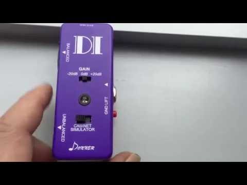 Donner Active DI Box Micro Direct Box Pedal First Look Review