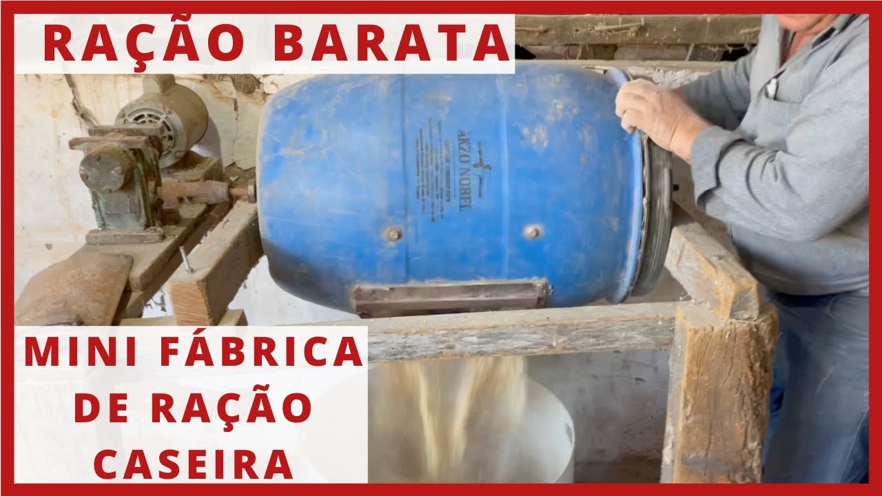 RAÇÃO BARATA para o pequeno produtor - MINI FÁBRICA DE RAÇÃO CASEIRA e FÁCIL de FAZER