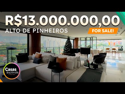 LINDO APTO À VENDA EM ALTO DE PINHEIROS SÃO PAULO | R$13.000.000,00