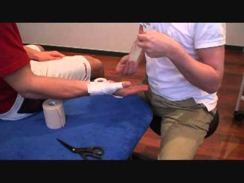 Daumen und Handgelenk tapen