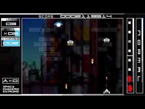 space invaders extreme psp gameplay